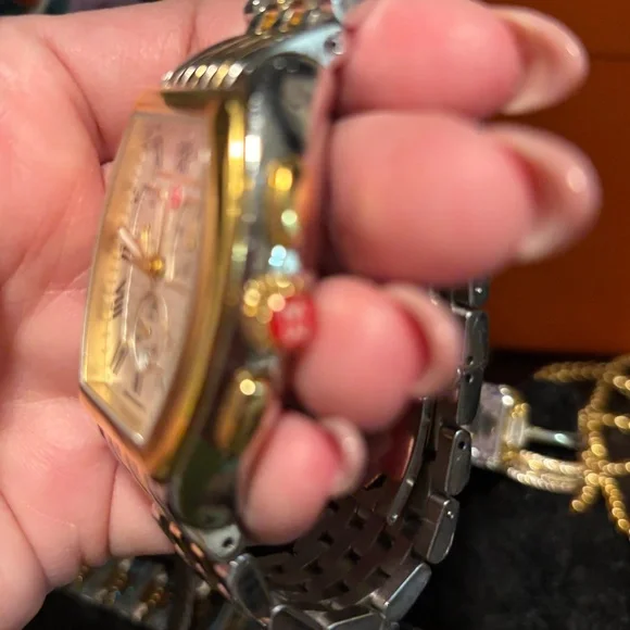 Michele Releve Two Tone Gold & Silver Watch - Picture 7 of 9